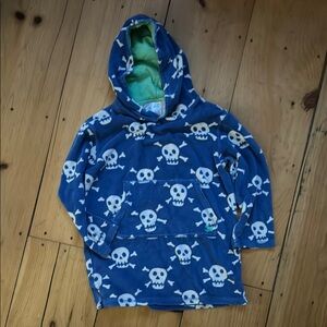 Mini Boden Blue Skull terry pullover